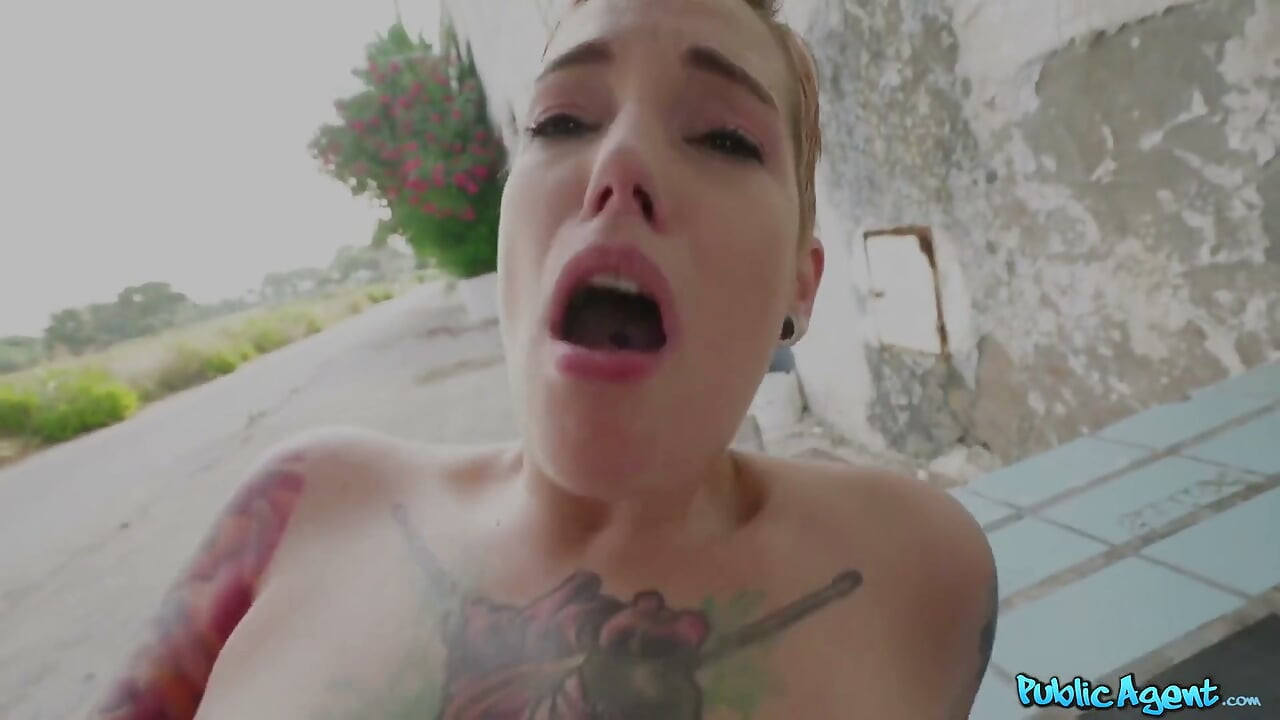 Public Agent - Topless Tattooed Cover Girl Silvia Rubi Loves It Hard
