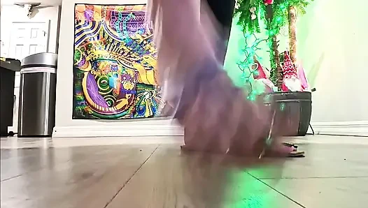 6'7 Giantess Crushes the Ground in Sandals Intense Slow-mo Stomps POV