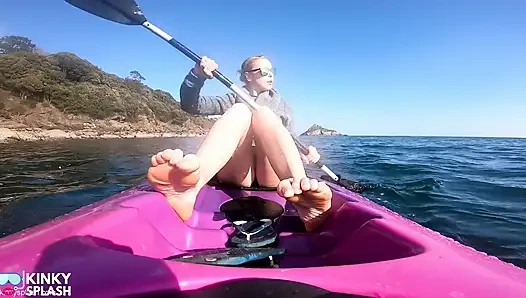 Bare Feet JOI Kayak Tease - Risky Outdoor Soles in Public Bare Feet JOI Kayak Tease - Risky Outdoor Soles in Public