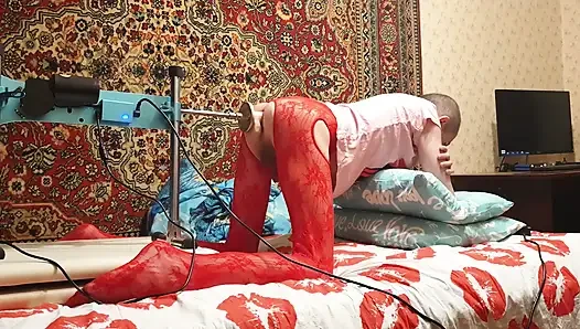 Sasha Earth Crossdresser homemade amateur anal Fucking Machine
