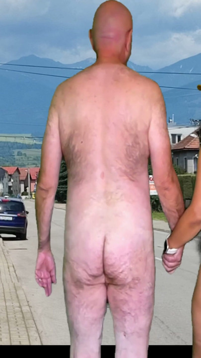 COMPLETE 4K MOVIE WALKING NAKED IN THE CITY WITH ADAMANDEVE AND LUPO | Clip 2