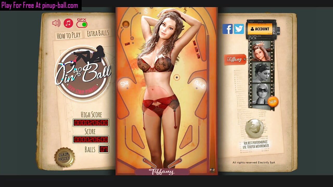 Pinup Ball Sexy Strip Pinball
