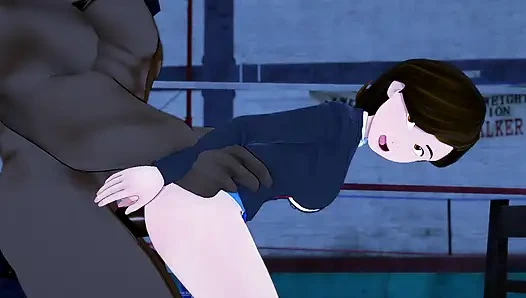 ELASTIGIRL ТРАХАЕТСЯ С МЯСИСТЫМ БОЛЬШИМ ЧЕРНЫМ ЧЛЕНОМ