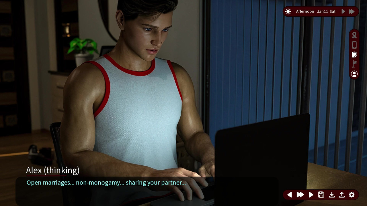 欲望的耳语 - v0.2 - 亚历克斯和莎拉一起淋浴并后入了她 - 演示