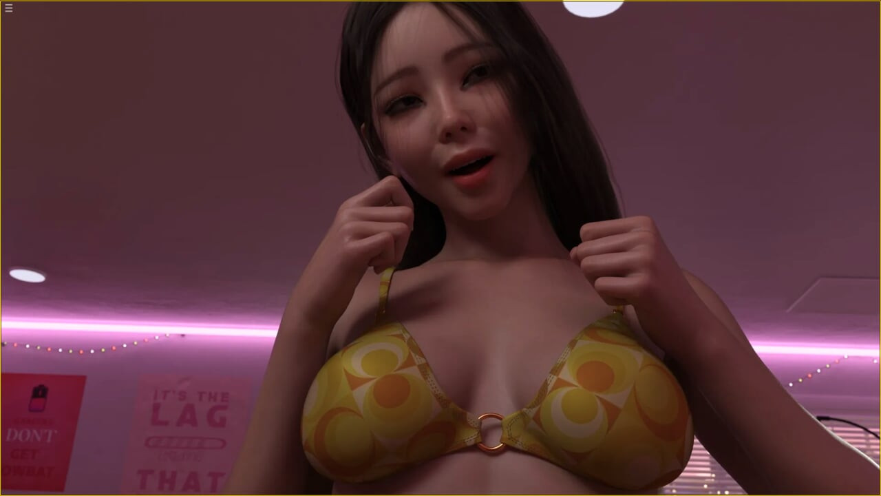 Japanese Stepsister Wearing Bikini And Rubbing Stepbro Cock