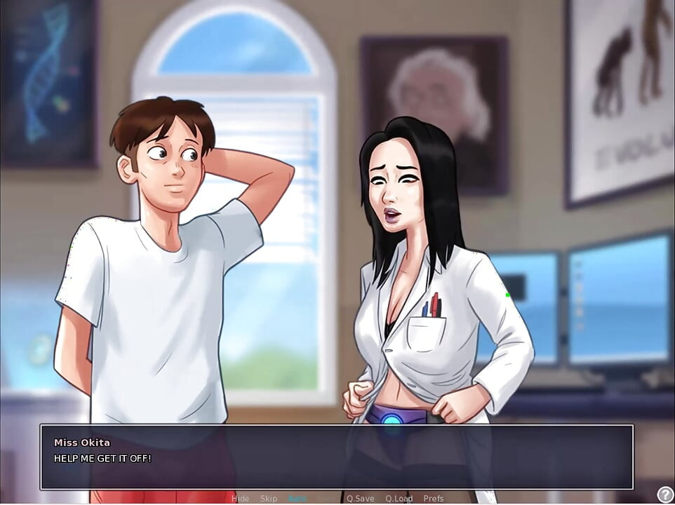 Summertime Saga - Miss Okita Sex Scene