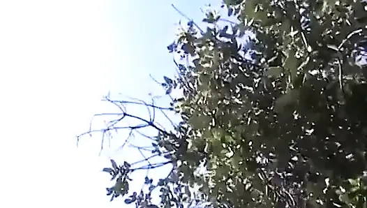 Ateşli bir esmer iki güzel yarakla dağlarda bir üçlü organize ediyor!