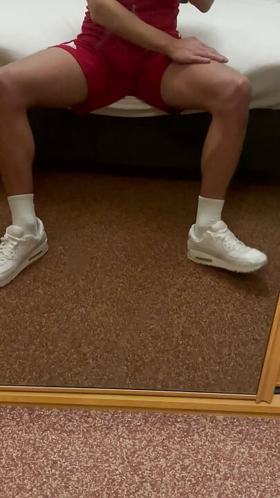 Sportboy Jerking in soccer uniform
