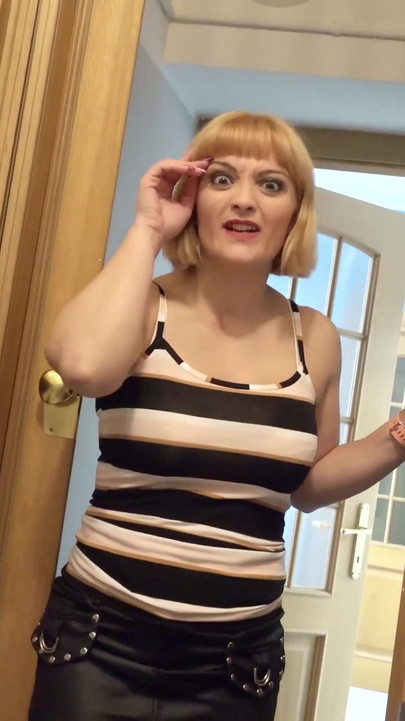 Thrilling moment from "Big Tits Step Mom Mary Caught Step Son Masturbate and Finish Him"