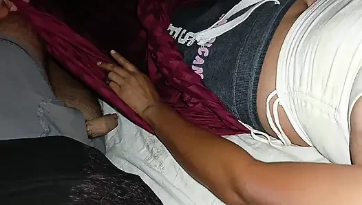 After the party my stepdaughter comes to my room and we have sex