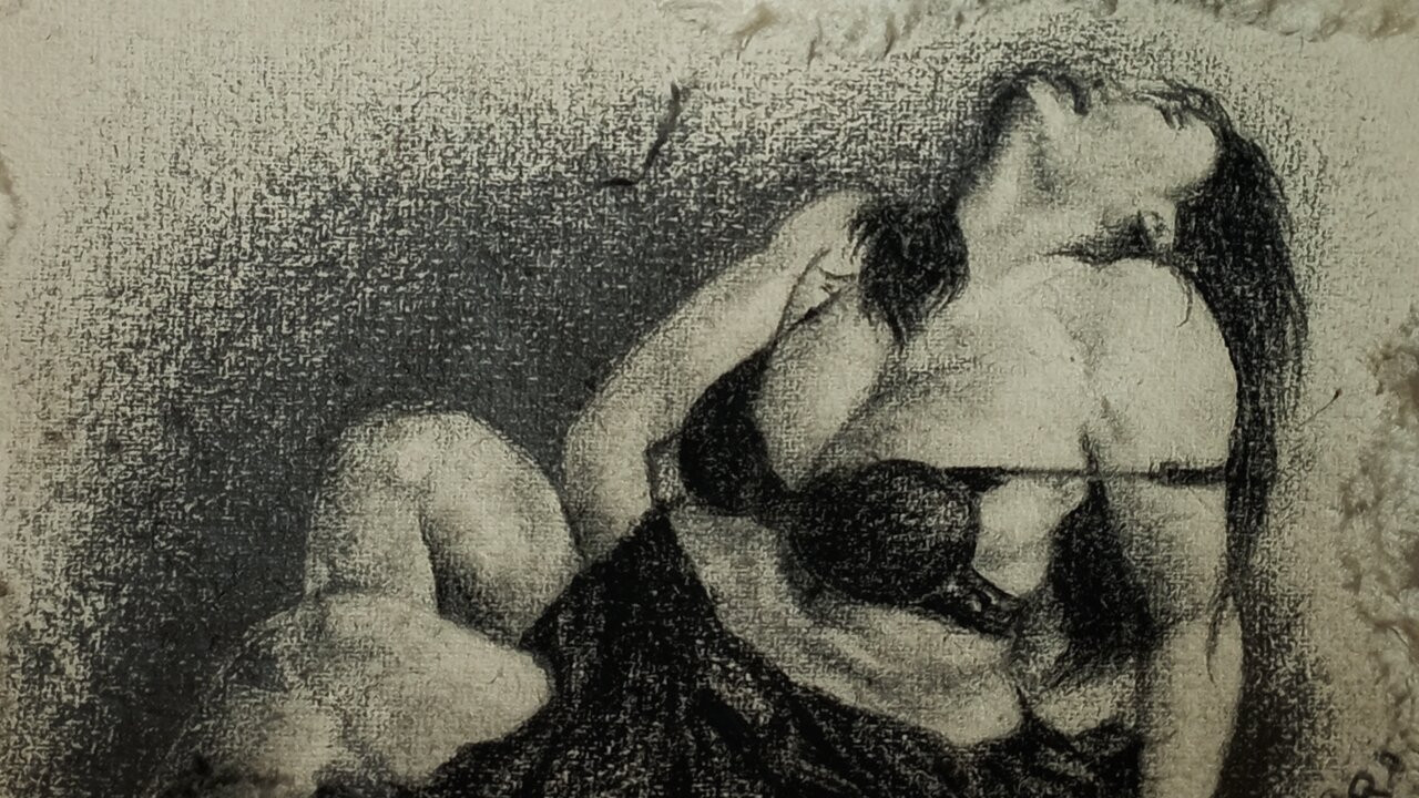Sexy Desi Bhabhi Fantasizing & Masturbating an Erotic Drawing