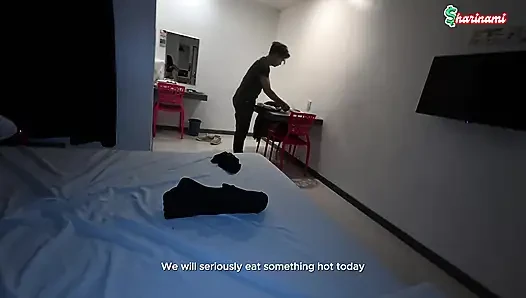 Pinay Sharinami otelde bir gecelik ilişki yaşadı