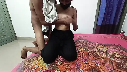 My husband played anal with me alone all night.