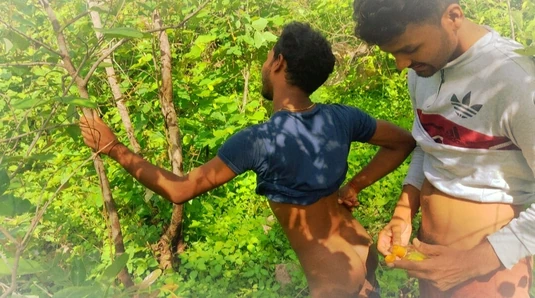 We both got very tired of going to our nearest forest but he said that he enjoyed it after fucking in the forest!!! Gay movie -3