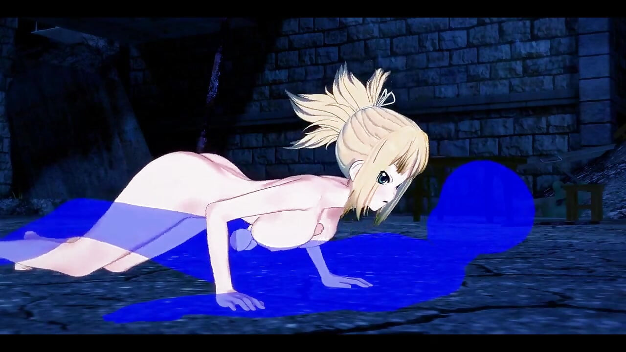 Д-р Стоун Хентай - Кохаку Работа с цици и дръжка - Японска азиатска манга аниме игра порно