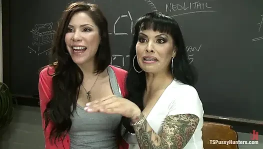 Bad Teacher, Good Porn: TS Foxxy Initiates Her Classmate Into Sex Work