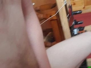 First anal dildo put in tight ass and play