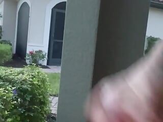 Front Porch Fast Masturbation and Talking