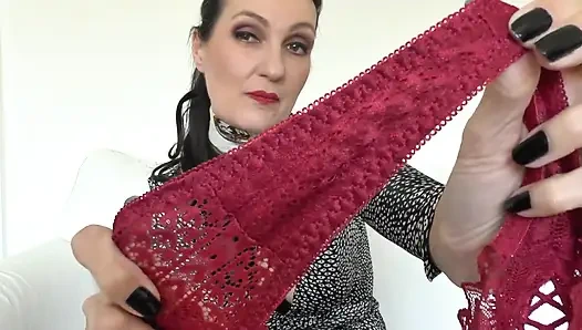 Secret Fantasies Come True! Sniffing Sexy Panties and Cumming on Them, Lady Victoria Valente