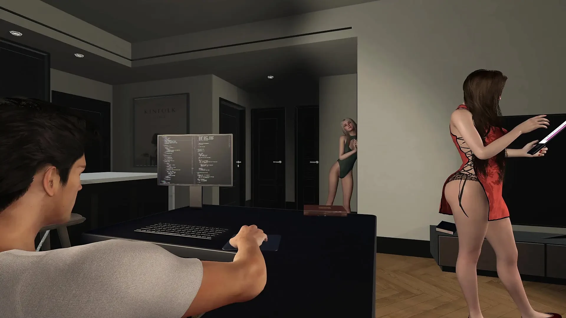 My girlfriend sucked me off while my wife was nearby l 3d Hentai Animation