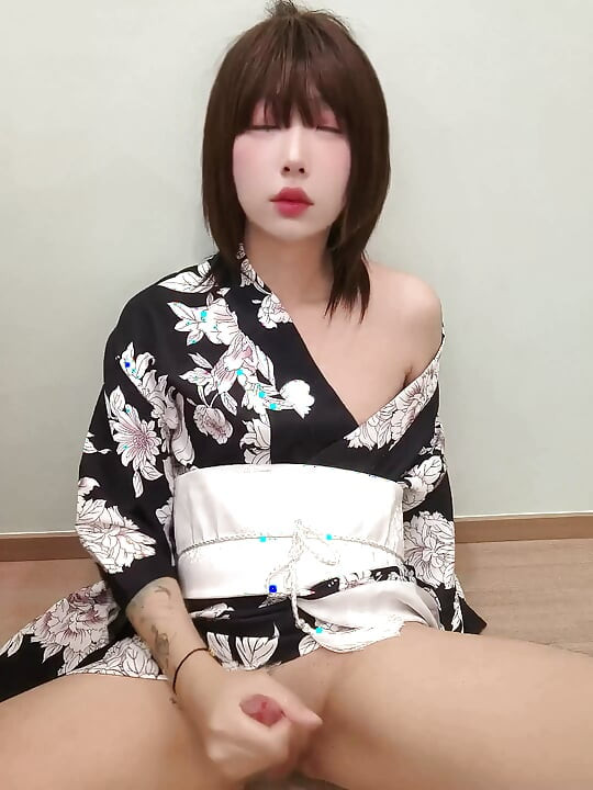 Super Pretty Asian Ladyboy Playing Her Big Cock,Will You Serve Her Big Cock?