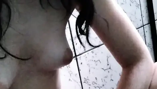 Innocent girl masturbating in the morning