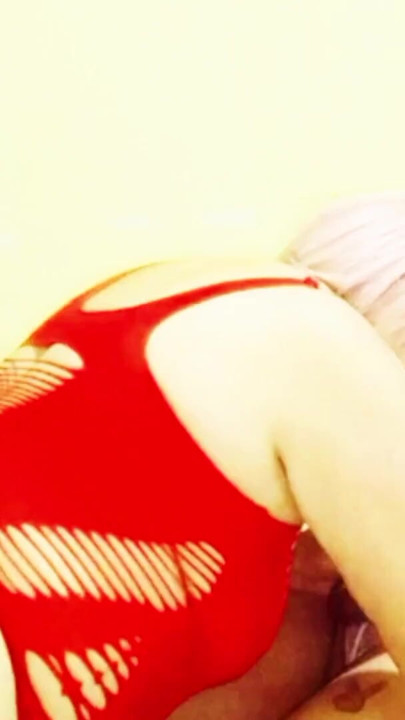 Giving a mature milf a good doggy-style fuck while she sucks my 20-year-old trans friend's cock | Clip 1