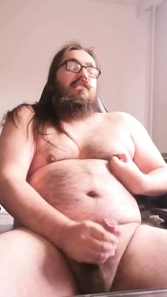 Fat bear masturbating till I cum