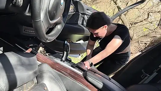 Açık havada araba vakum deri koltuklar