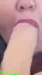 GF - slut blows dildo