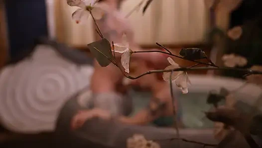 вуайерист, минет в горячей ванне