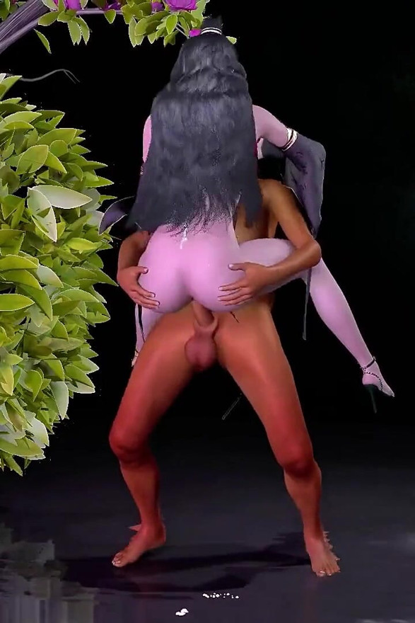 3D Cute Asian Skinny Slut Sucking Stranger's Big Dick and Got Fucked