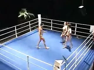 one man fights two women