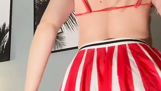 Hot Red Haired Cheerleader Seduce You - Spreads Pussy and Ass