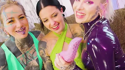 Doppelte Domme-übernahme Goths löcher gestopft und entleert