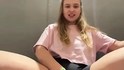 Squirting in the public so hard