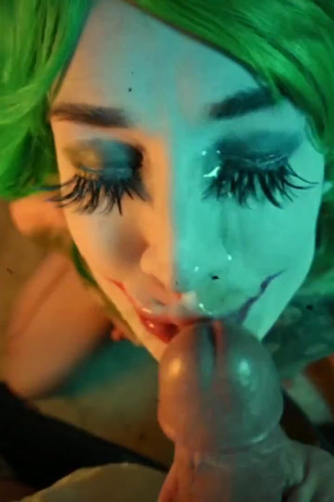 Joker Sutter Pik En Cosplay Makeup Ansigtsbehandling