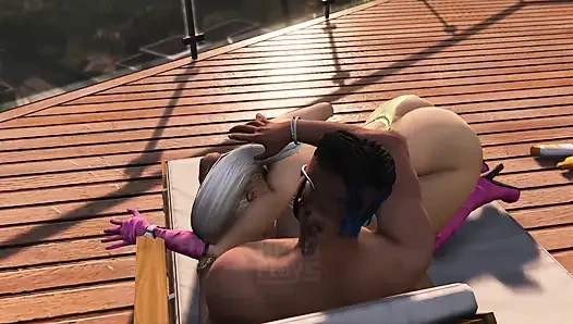 GTA V Franklin Clinton x Premium Pink Boots Lady (3D Animation) (FULL)