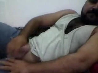 arab bear has a wank