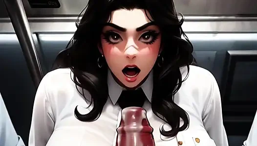 Surprise Titty Inspection On The Subway