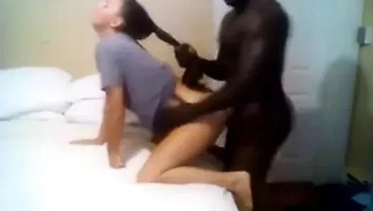 Black guy fucking his white bitch
