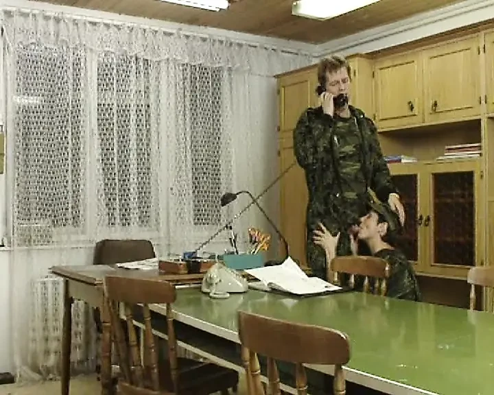 French Solider Pounded and Covered with Cum