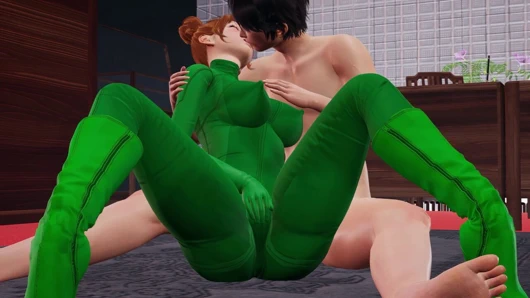 Redhead Samantha in Rule34 Hentai Pussy Masturbation, and G-Spot Fingering with Moans and Squirt