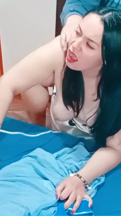 I Catch My Stepmother Ironing Clothes to Fuck