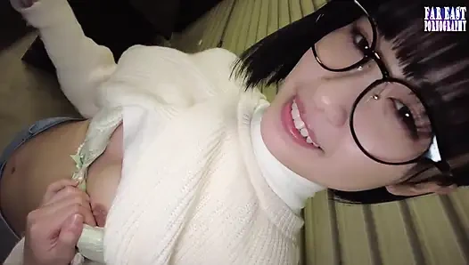 Sweet-glasses Tease on a Lazy Day Savoring Warm Drops in Endless Gulp Bliss -part.2