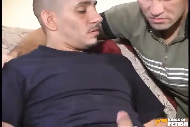 Mature man destroys a tattooed dude with tight asshole after deep blowjob