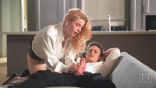 Nyepong mantanku dengan cepat sebelum berangkat kerja. 4K HD Tim Team