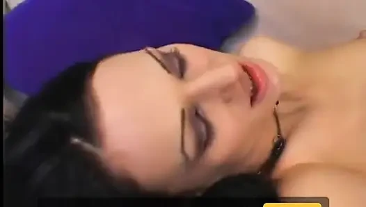 Skinny brunette gets deep penetration from neighbor