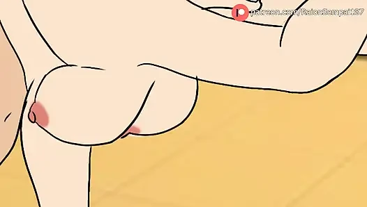 Amy Wong + Velma and Daphne Scooby Doo + Hinata Naruto - Hentai Compilation
