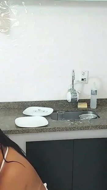 Unforgettable moment from "Surprise Fuck: My Horniness For the Apron Maid Exploded in the Kitchen!"